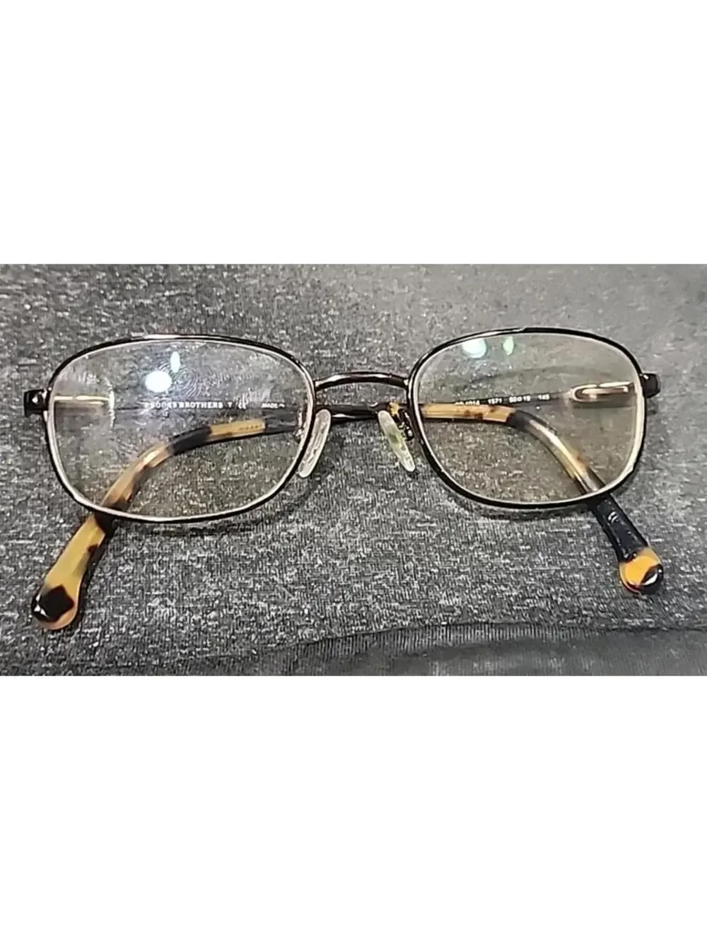 Brooks Brothers BB1014 1571 Brown Tortoise Oval Eyeglasses 50-19 145 Read